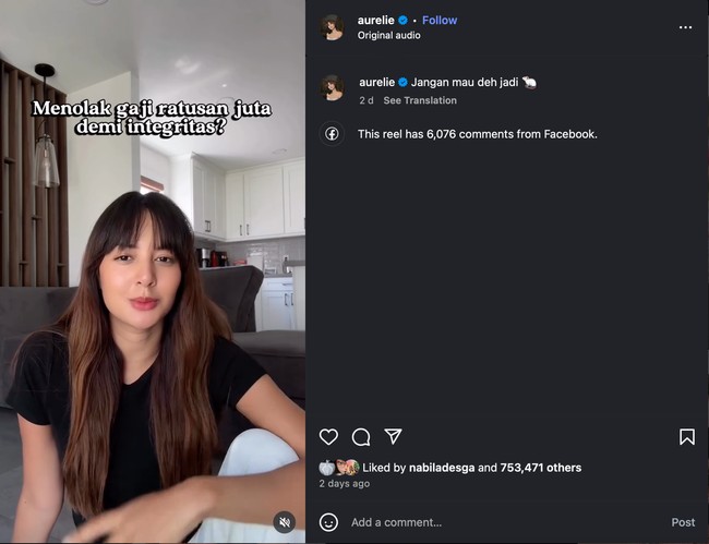 Artis suarakan keadaan RI