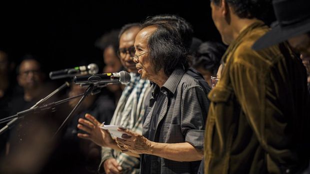 Momen penutupan ARTJOG 2025 di Jogja National Museum, Wirobrajan, Kota Jogja, Selasa (2/9/2025).