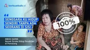 Tangis Mbok Darmi, Alami Stroke dan Tinggal Sendirian di Gubuk Reyot