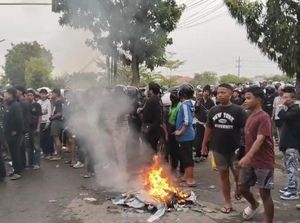 4 Pemuda Diamankan Usai Demo Ricuh di DPRD Kota Madiun