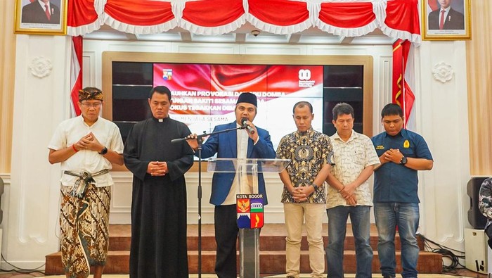 Forkopimda Bogor Kota berkumpul bersama tokoh agama dan tokoh masyarakat.