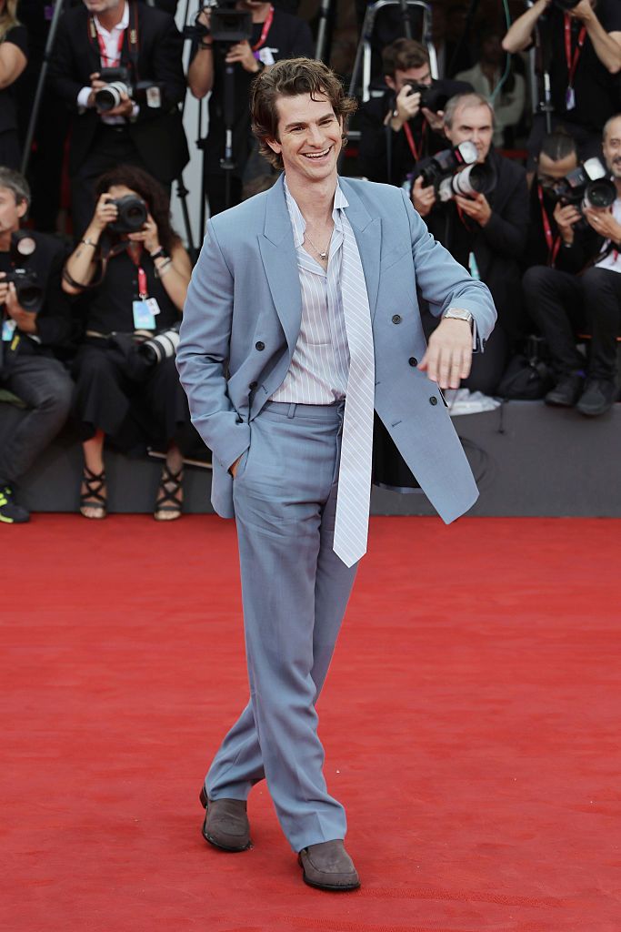 VENICE, ITALY - AUGUST 29: Andrew Garfield attends the 