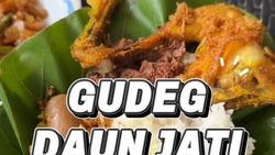 Video: Viral di Bogor! Gudeg Komplet Beralas Daun Jati Rp 20 Ribu