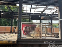 Kondisi Terkini Halte TJ Polda yang Rusak Parah Usai Aksi Massa