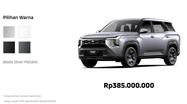 Harga Mitsubishi Destinator