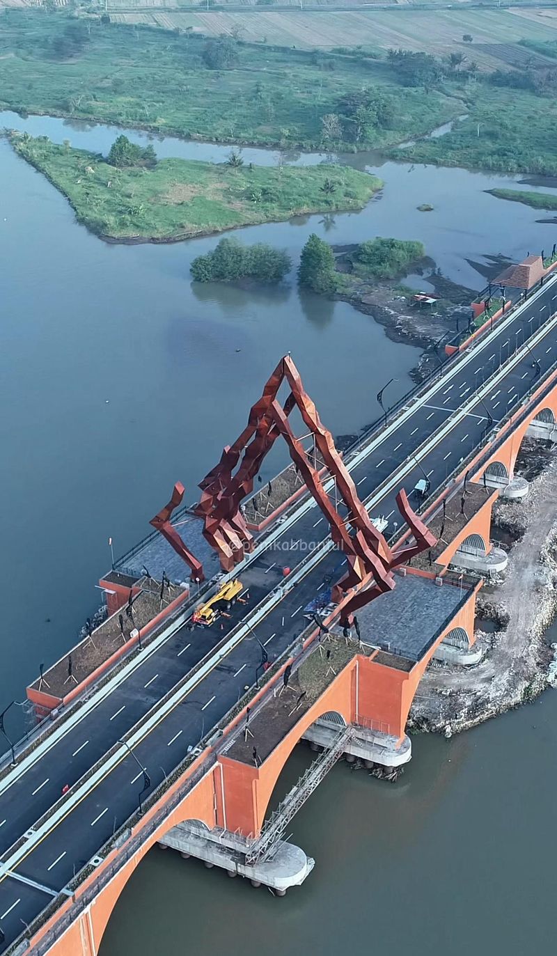Jembatan Pandansimo Bantul. Foto diunggah Selasa (2/9/2025).