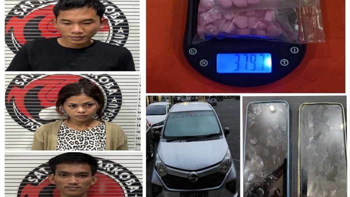 Keempat tersangka pengedar narkoba di Lubuklinggau
