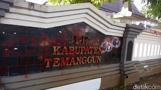 Kondisi terkini Temanggung usai demo ricuh.