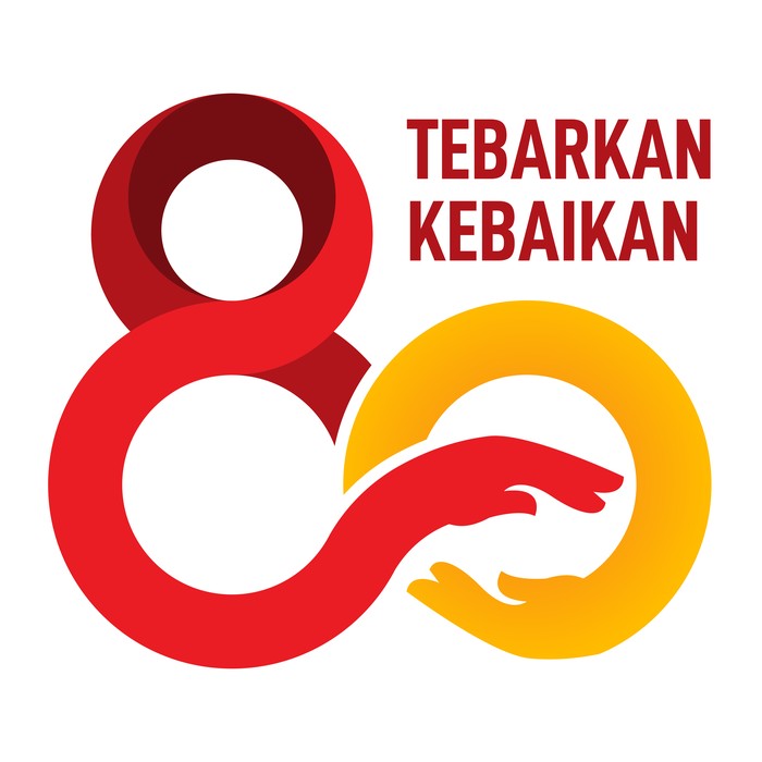 Logo HUT ke-80 PMI