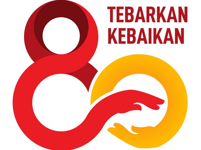 Logo HUT ke-80 PMI