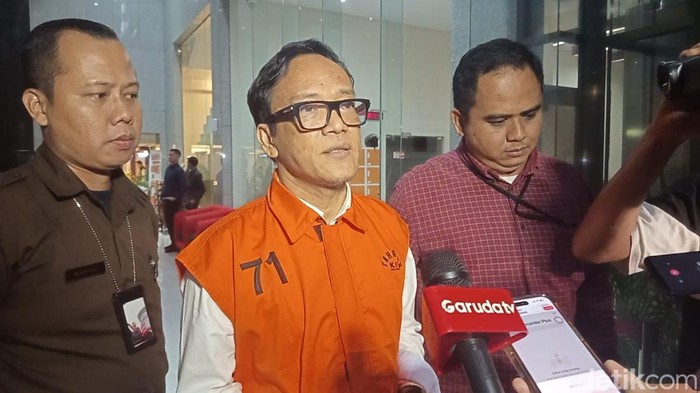 Mantan Wamenaker Immanuel Ebenezer atau Noel diperiksa perdana sebagai tersangka KPK. (Adrial/detikcom)