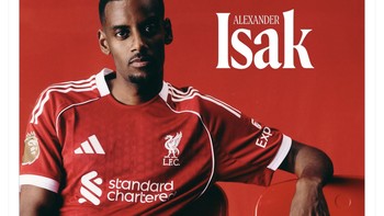 Akun resmi Liverpool menyambut kedatangan Alexander Isak dari Newcastle. Foto: X.com