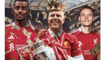 Sudah juara Liga Inggris, Liverpool menggelontorkan begitu banyak uang untuk jadi juara lagi musim ini. Foto: X.com