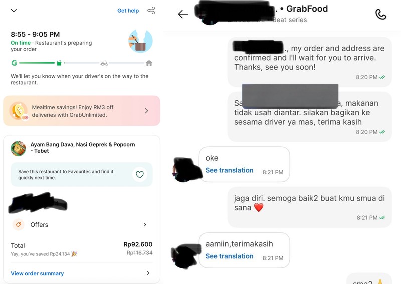 Orderan Makanan Netizen Malaysia