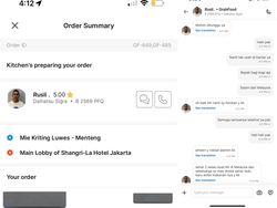 Foto Orderan Makanan Netizen Malaysia untuk Driver Ojol Indonesia
