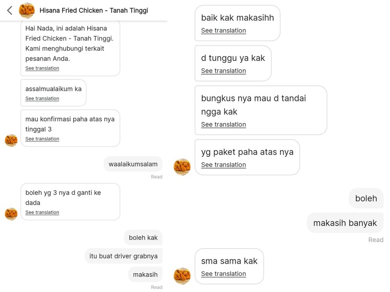 Orderan Makanan Netizen Malaysia