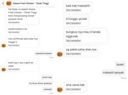 Foto Orderan Makanan Netizen Malaysia untuk Driver Ojol Indonesia