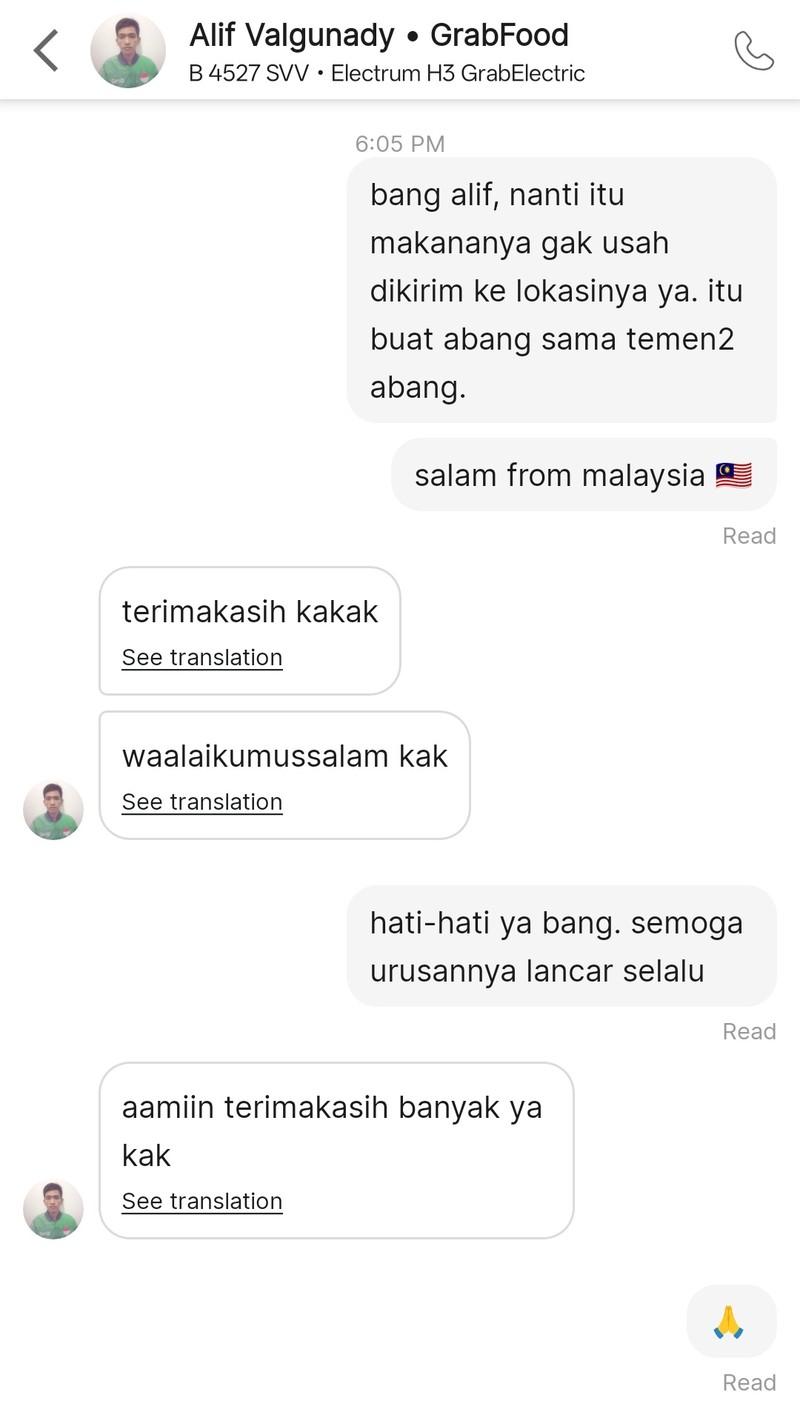 Orderan Makanan Netizen Malaysia