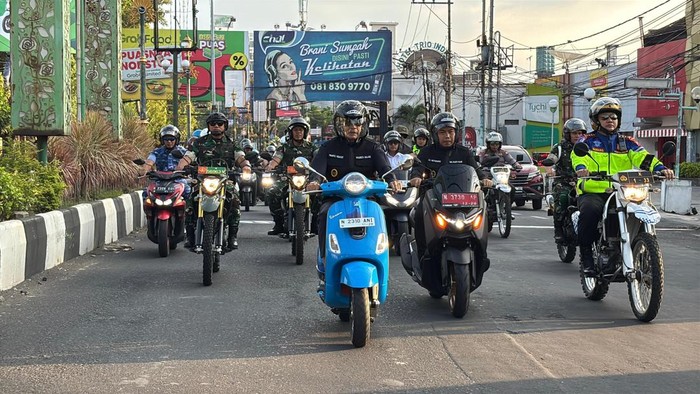Patroli skla besar di Kota Malang