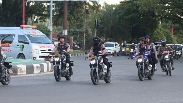 Polda Kalteng gelar Patroli, keliling kota Palangka Raya. (Istimewa)