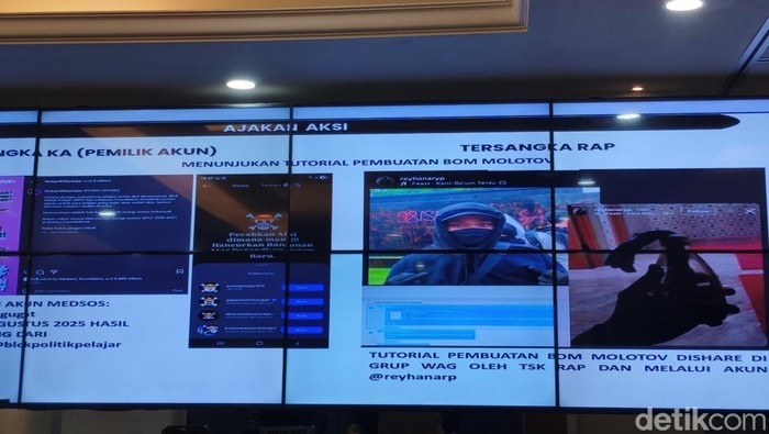 Polda Metro Jaya tampilkan akun-akun media sosial diduga hasut aksi anarkis