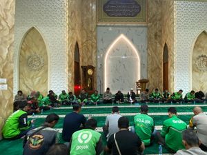 Polresta Bogor Gelar Tahlilan 7 Hari Affan Bareng Komunitas Ojol