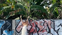 Sepertinya Seulgi sangat menikmati semua latar foto yang menunjukkan indonesia banget ya?