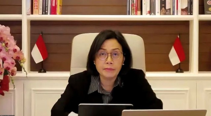 Sri Mulyani Cs Rapat Bareng DPD Lewat Zoom.