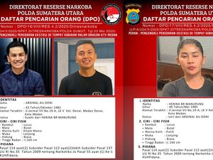 Tampang Pasutri DPO Kasus Narkoba-Pemilik KTV di Medan