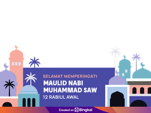10 Twibbon Maulid Nabi 2025 Gratis Desainnya Menarik dan Islami, Share Yuk!