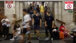 Warga Kyiv Berlindung di Stasiun Bawah Tanah Saat Serangan Udara Rusia