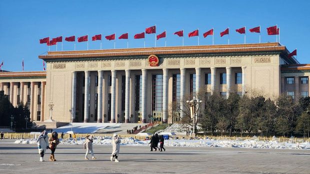 Arsitektur di Tiananmen Square.