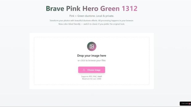 Cara ganti profil brave pink hero green di Lovable App.