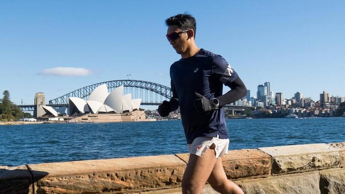 Daffa Wardhana Nangis Usai Marathon di Sydney, Ariel Tatum Bangga