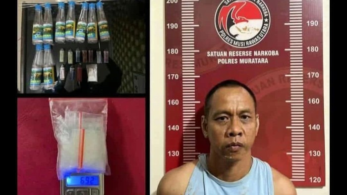 Haris Padilla, pengedar narkoba di Muratara yang ditangkap polisi
