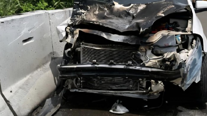 Kecelakaan terjadi di KM 33.800 Tol Jagorawi, sekitar Sentul Utara, Kabupaten Bogor. (Dok istimewa).