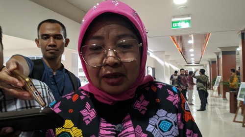 Ketua DPRD NTB, Baiq Isvie Rupaeda, saat ditemui seusai rapat paripurna di Kantor Gubernur NTB, Rabu (3/9/2025). (Ahmad Viqi/detikBali)