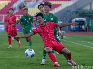 Hasil Kualifikasi Piala Asia U-23: Korea Selatan Sikat Makau 5-0