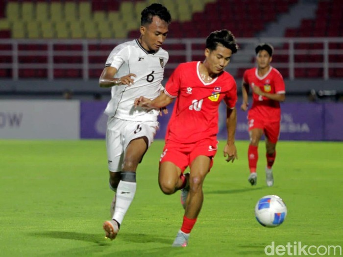 Laga Kualifikasi Piala Asia U-23 antara Timnas Indonesia melawan Laos di Stadion Gelora Delta Sidoarjo. Laga Kualifikasi Piala Asia U-23 antara Timnas Indonesia melawan Laos di Stadion Gelora Delta Sidoarjo, Rabu (3/9/2025)