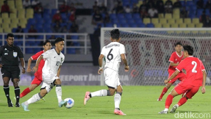 Laga Kualifikasi Piala Asia U-23 antara Timnas Indonesia melawan Laos di Stadion Gelora Delta Sidoarjo, Rabu (3/9/2025)