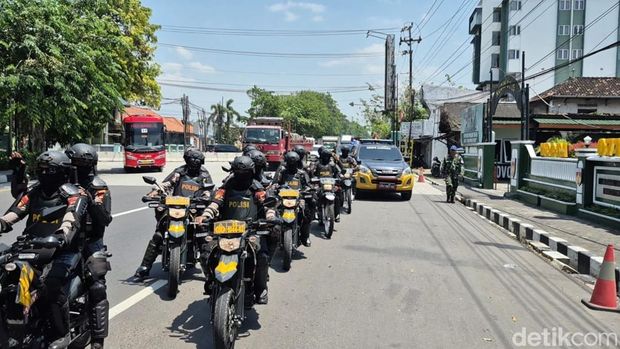 Patroli gabungan di Kendal, Rabu (3/9/2025). Salah satu objek vital yang dipantau yakni KEK Kendal.