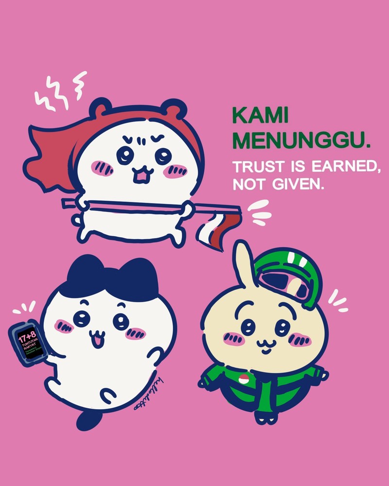 Poster Kreatif Brave Pink