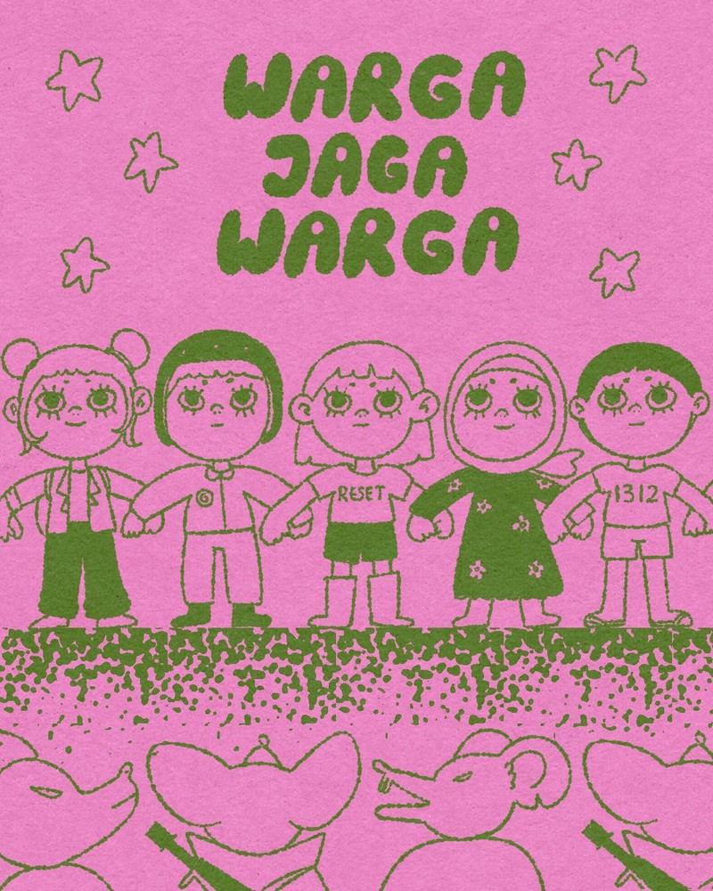 Poster Kreatif Brave Pink