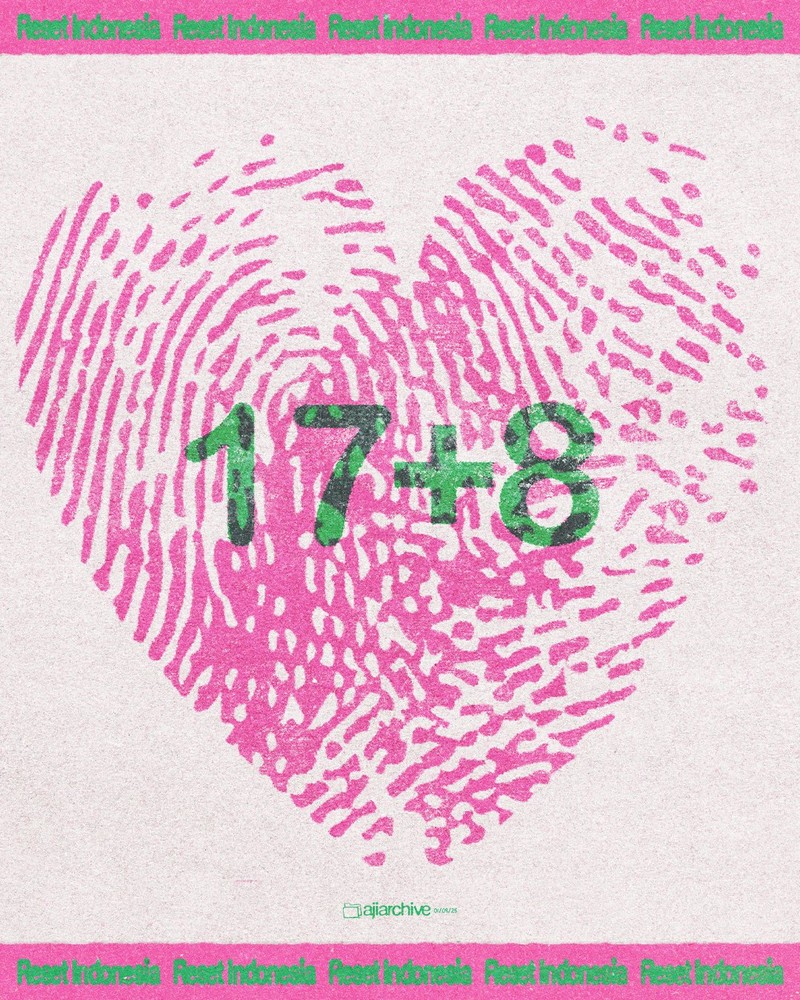 Poster Kreatif Brave Pink