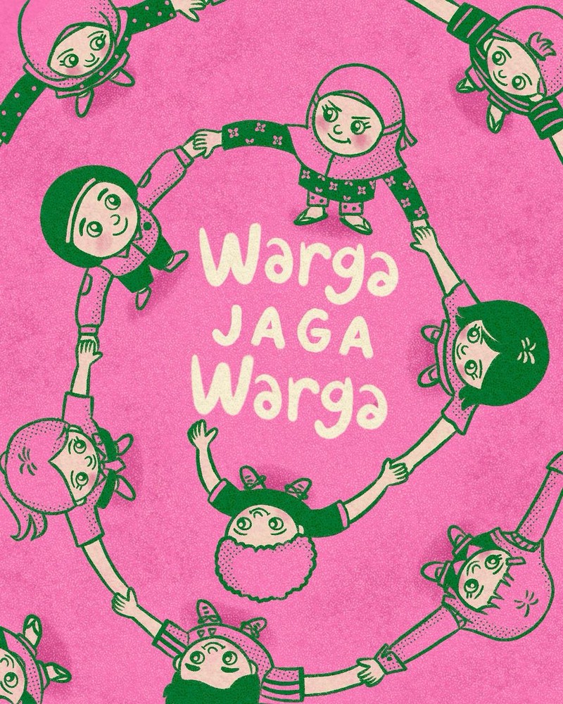 Poster Kreatif Brave Pink