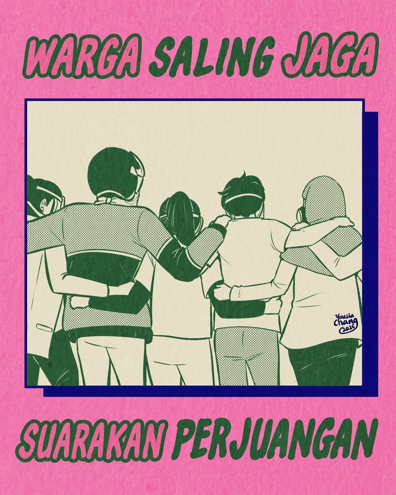 Poster Kreatif Brave Pink