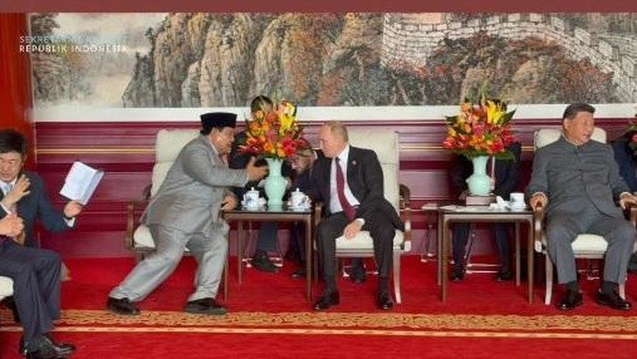 Momen Prabowo Subianto hadiri Parade Militer China