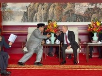 Momen Prabowo dan Putin Nonton Parade Militer China, Duduk Sebelahan-Ngobrol