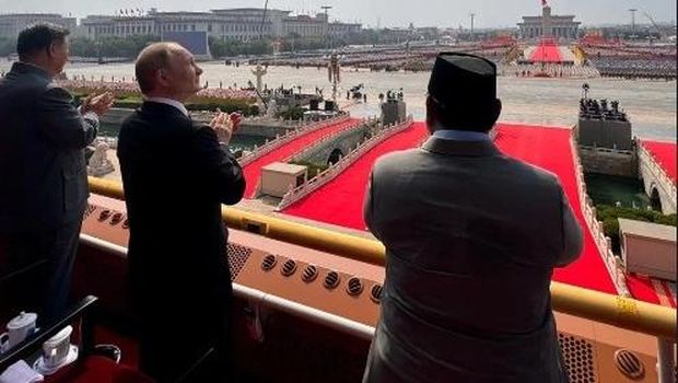 Momen Prabowo Subianto hadiri Parade Militer China