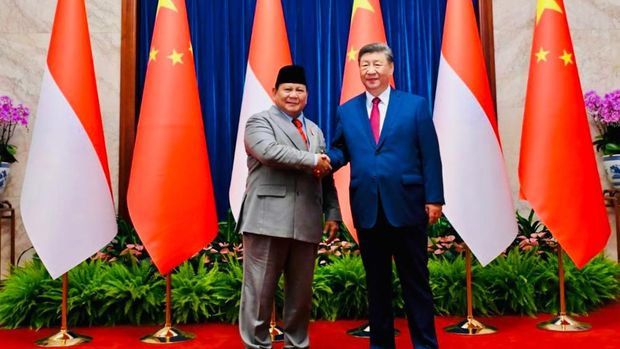 Presiden Prabowo Subianto melakukan pertemuan bilateral dengan Presiden China Xi Jinping di Great Hall of the People, Beijing, Rabu (3/9/2025). Dalam pertemuan itu di bahas mengenai proyek tanggul raksasa di pesisir Utara Jawa. (Dok. BPMI)